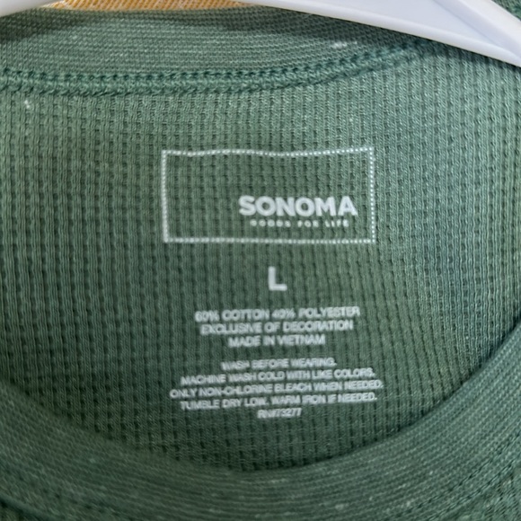 Men’s Long-sleeved Waffle Shirt - Picture 3 of 3